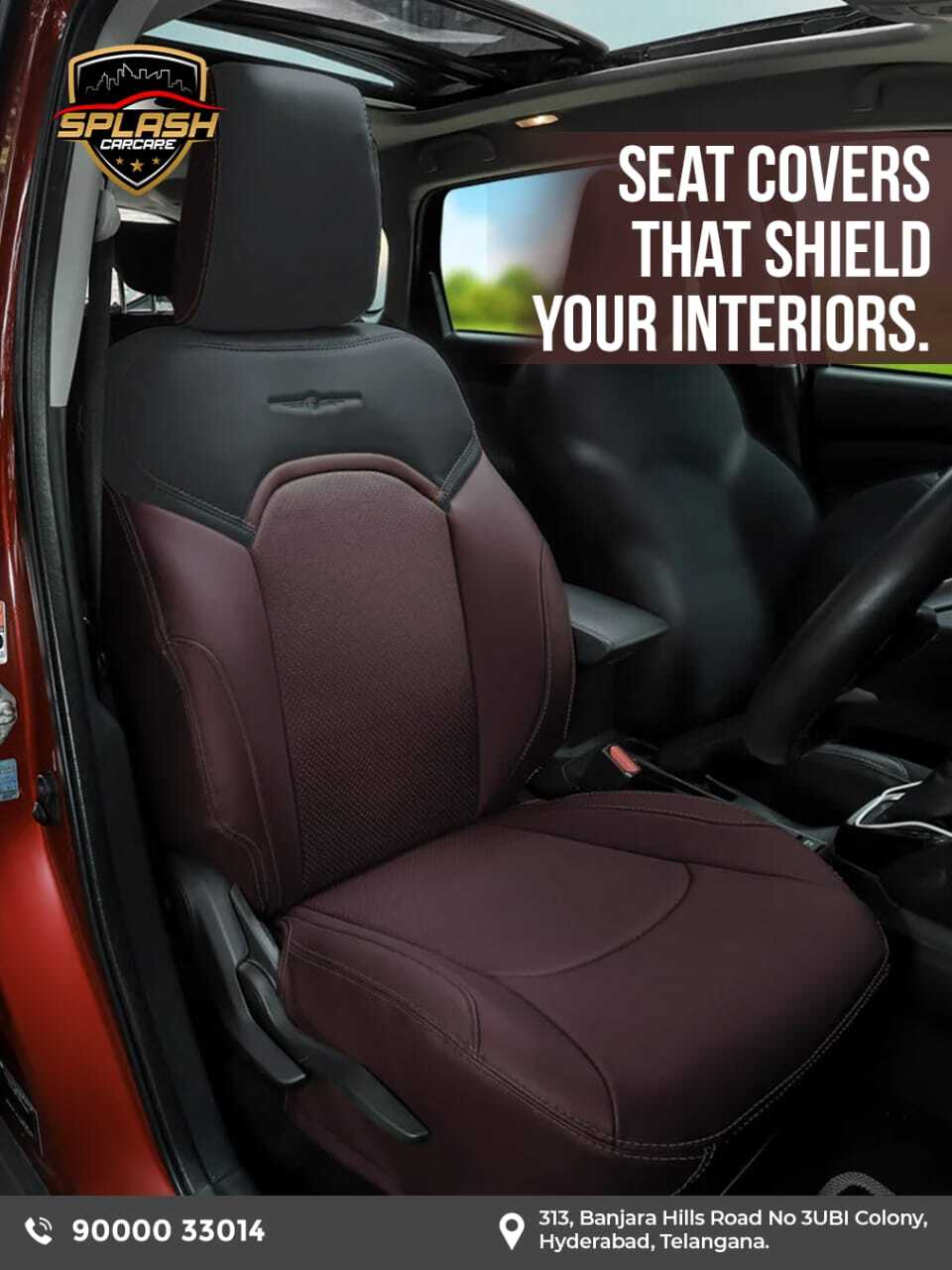 Your car interiors deserve more than just a look upgrade but they deserve comfort, protection, and quality that lasts. At Splash Carcare, our top-quality seat covers are perfect for you. Call or visit us today.Visit us at:
313, Banjara Hills Road No 3UBI Colony, Hyderabad, Telangana - 500034
Call: +91 9000033014 | +91 8790513636
www.splashcarcare.in[Car seat covers Hyderabad, Premium car interior accessories, Custom car seat covers, Comfortable car interiors, Durable seat covers for cars, Luxury car interior upgrades, Car accessories shop Hyderabad, Seat cover installation services, Car interior protection, Banjara Hills car accessories, Best car seat covers near me]
.
.
.
#SplashCarCare #CarSeatCovers #CarInteriorUpgrade #PremiumCarAccessories #LuxuryCarInteriors #HyderabadCars #BanjaraHills #CarCareExperts #AutoAccessories #InteriorProtection #sm4dm