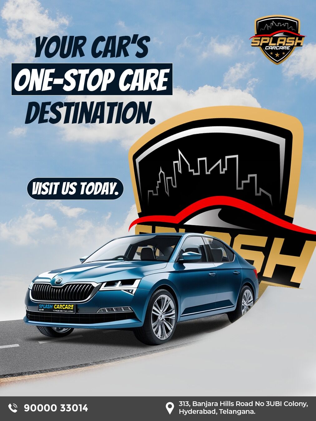 At Splash CarCare, we bring premium car detailing services under one roof, including PPF (Paint Protection Film), Ceramic, and Graphene Coating, Car Wrapping, Accessories, and so much more. Call or visit us now.Visit us at:
313, Banjara Hills Road No 3UBI Colony, Hyderabad, Telangana - 500034
Call: +91 9000033014 | +91 8790513636
www.splashcarcare.in[Premium car detailing Hyderabad, Paint Protection Film Hyderabad, PPF installation services, Ceramic coating experts, Graphene coating for cars, Car wrapping services Hyderabad, Luxury car detailing studio, Car accessories installation, Complete car care solutions, Professional auto detailing, Banjara Hills car detailing, Trusted car care experts]
.
.
.
#SplashCarCare #CarDetailingHyderabad #PPFHyderabad #CeramicCoatingHyderabad #GrapheneCoating #CarWrapping #sm4dm