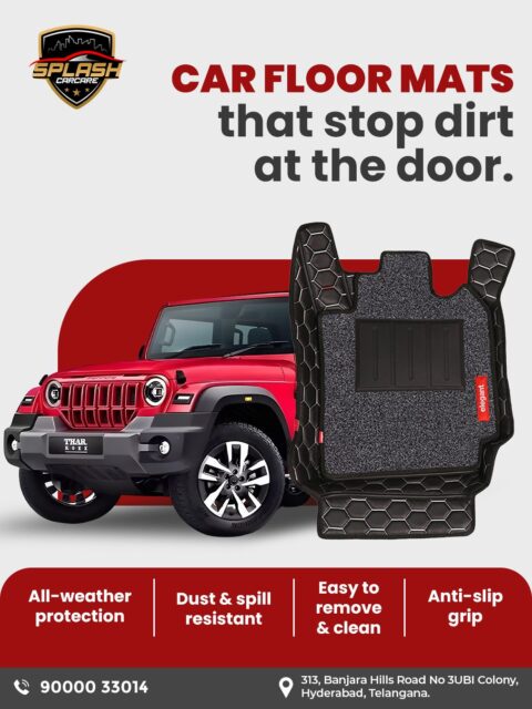 Built with top-grade material and designed for real everyday use, our car floor mats at Splash carcare protect your car’s original flooring while adding a clean, polished look to your interiors. Call or visit us today.Visit us at:
313, Banjara Hills Road No 3UBI Colony, Hyderabad, Telangana - 500034
Call: +91 9000033014 | +91 8790513636
www.splashcarcare.in[Car floor mats Hyderabad, Premium car floor mats, Custom car mats installation, Durable car interior accessories, All-weather car mats, Luxury car interior protection, Anti-skid car mats, Car accessories shop Hyderabad, Protect car flooring, Banjara Hills car accessories, Best car mats near me]
.
.
.
#SplashCarCare #CarFloorMats #CarInteriorProtection #PremiumCarAccessories #LuxuryCarInteriors #HyderabadCars #BanjaraHills #AutoAccessories #CarCareExperts #InteriorUpgrade #sm4dm
