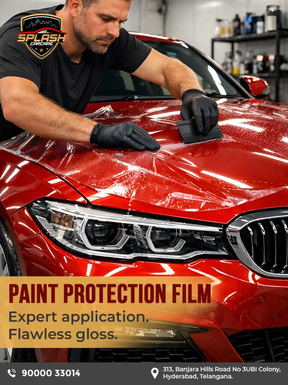 Protect your car’s shine before damage even begins with Paint Protection Film at Splash CarCare. Our PPF acts as an invisible shield that guards your car’s paint from scratches, UV rays and marks. Visit or call us today.Visit us at:
313, Banjara Hills Road No 3UBI Colony, Hyderabad, Telangana - 500034
Call: +91 9000033014 | +91 8790513636
www.splashcarcare.in[paint protection film, PPF coating Hyderabad, car paint protection, scratch resistant film, UV protection for car paint, invisible paint shield, premium car detailing, luxury car care studio, Splash CarCare Banjara Hills, car detailing Hyderabad]
.
.
.
#SplashCarCare #PaintProtectionFilm #PPFCoating #CarPaintProtection #ScratchProtection #UVProtection #LuxuryCarCare #BanjaraHills #sm4dm