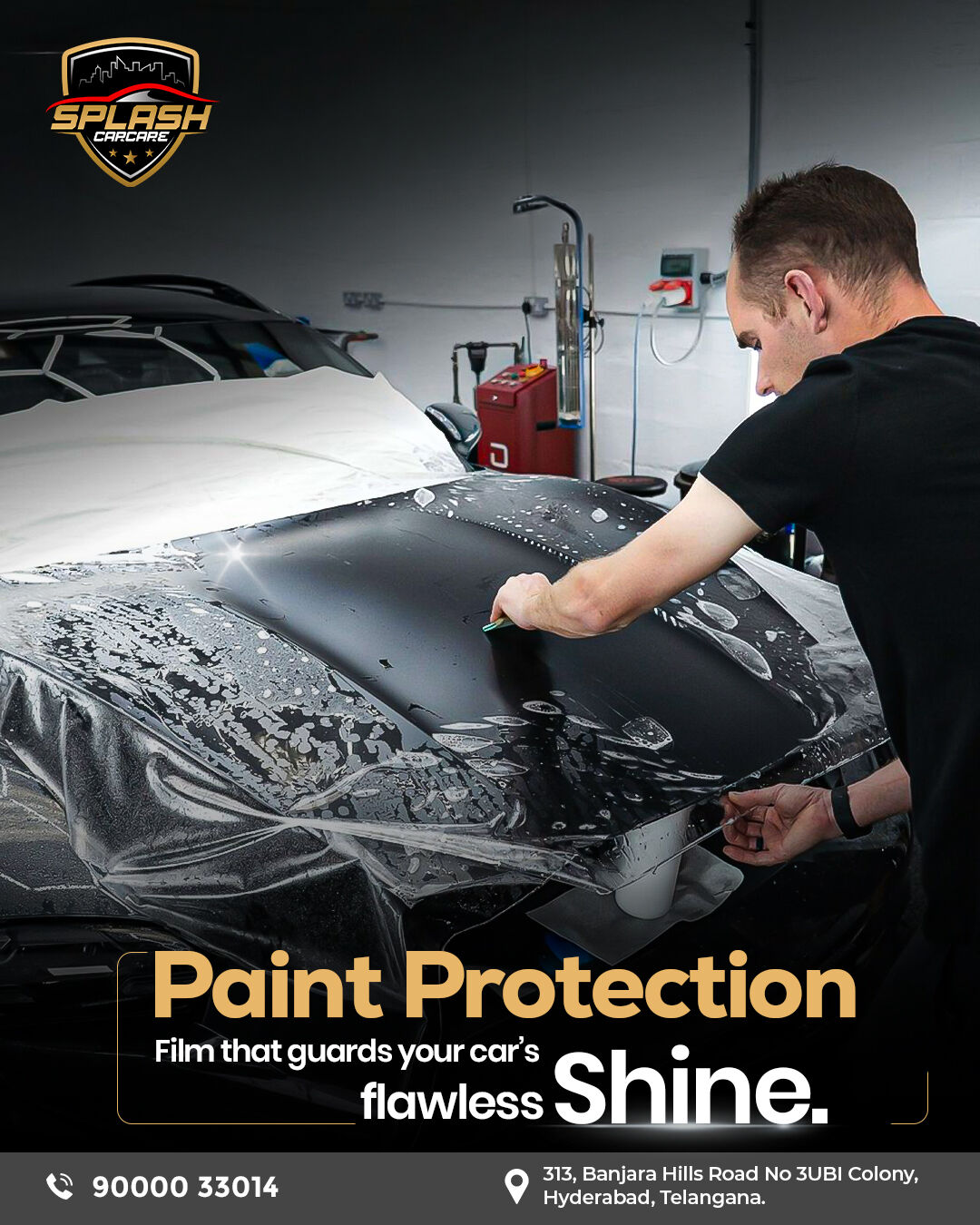 Protect your car like never before with premium Paint Protection Film (PPF) at Splash Car Care. Get protection from scratches, weather damage and many more. Visit or call us today.Visit us at: 313, Banjara Hills Road No 3UBI Colony, Hyderabad, Telangana - 500034 Call: +91 9000033014 | +91 8790513636 www.splashcarcare.in[paint protection film Hyderabad, car PPF coating, scratch protection film for cars, automotive detailing services, car paint protection solution]
.
.
.
#SplashCarCare #PaintProtectionFilm #PPFHyderabad #CarProtection #AutoDetailing #sm4dm