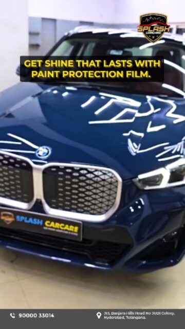 At splash carcare our premium Paint Protection Film doesn’t just protect your car but it enhances it. Get an unmatched level of shine, depth, and gloss that keeps your car looking brand new. Visit or call us today.Visit us at:313, Banjara Hills Road No 3UBI Colony, Hyderabad, Telangana - 500034Call: +91 9000033014 | +91 8790513636www.splashcarcare.in[Paint Protection Film Hyderabad, Car detailing services, PPF coating, Car paint protection, Luxury car care Hyderabad]...#SplashCarCare #PaintProtectionFilm #CarCareHyderabad #PPFProtection #CarDetailingIndia LuxuryCarCare