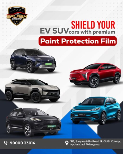 Shield your SUV & EV with premium Paint Protection Film from Splash Car Care. Protect your car from scratches, stains, and daily wear while enhancing its shine and finish. Drive with confidence and keep your vehicle looking brand new. Visit us today![paint protection film for SUV, EV car PPF coating, car scratch protection film, auto detailing services Hyderabad, premium car protection solutions]
.
.
.
#SplashCarCare #PaintProtectionFilm #PPFIndia #CarProtection #SUVCare EVCarCare AutoDetailing CarCareHyderabad LuxuryCarCare ShineAndProtect