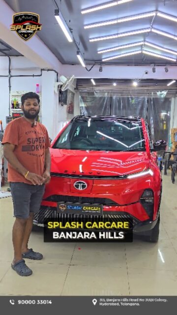 One of our happy customers shares how Splash Carcare transformed his car with our top-notch services. So why wait, visit or call us today and get yours done too.Visit us at:313, Banjara Hills Road No 3UBI Colony, Hyderabad, Telangana - 500034Call: +91 9000033014 | +91 8790513636www.splashcarcare.in[car detailing Hyderabad, car care services, car transformation, PPF coating, ceramic coating, car spa, premium car care, auto detailing, car protection services, Splash Carcare]..#splashcarcare #carcarehyderabad #carspa #cartransformation #detailingstudio ppfprotection carwash banjarahills carcareindia happycustomers