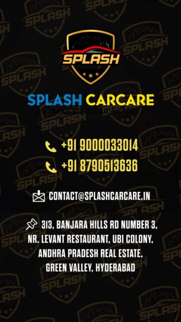 💧 Water Beads. Dirt Slides. Shine Stays.Make your car monsoon-ready with Ceramic Coating and enjoy superior protection against rain, UV rays, mud, and everyday contaminants.Protect your investment. Drive with confidence.📍 Splash Carcare | Hyderabad
📞 +91 9000033014
🌐 splashcarcare.in#SplashCarCare #CeramicCoating #MonsoonCare #CarDetailing #CarProtection